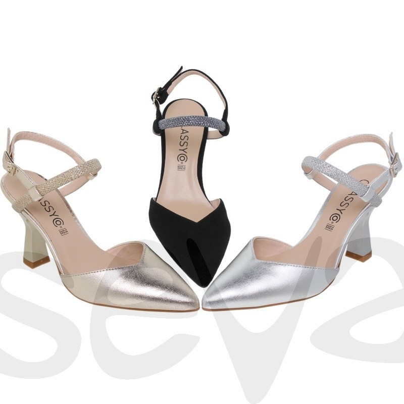 sandalias pele eurochic casual