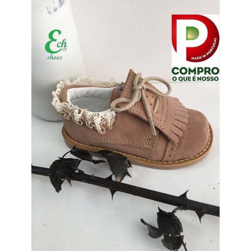 sapato carneira  com rendas