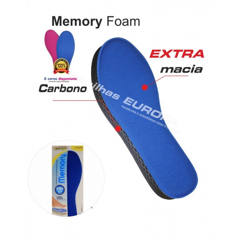 palmilhas memory foam